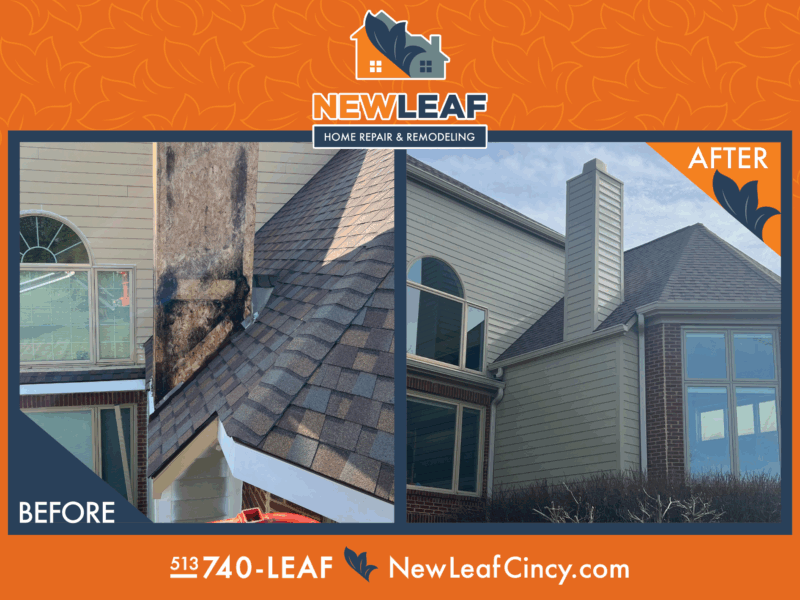 Chimney Repair Wood Rot - New Leaf Home Repair and Remodeling Chimney wood rot repair Cincinnati Ohio
